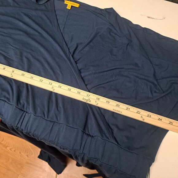 Eloquii Refinery 29 Navy Blue Wrap Tie Waist Jumpsuit Womens Plus 24 Refinery29 - Picture 10 of 13